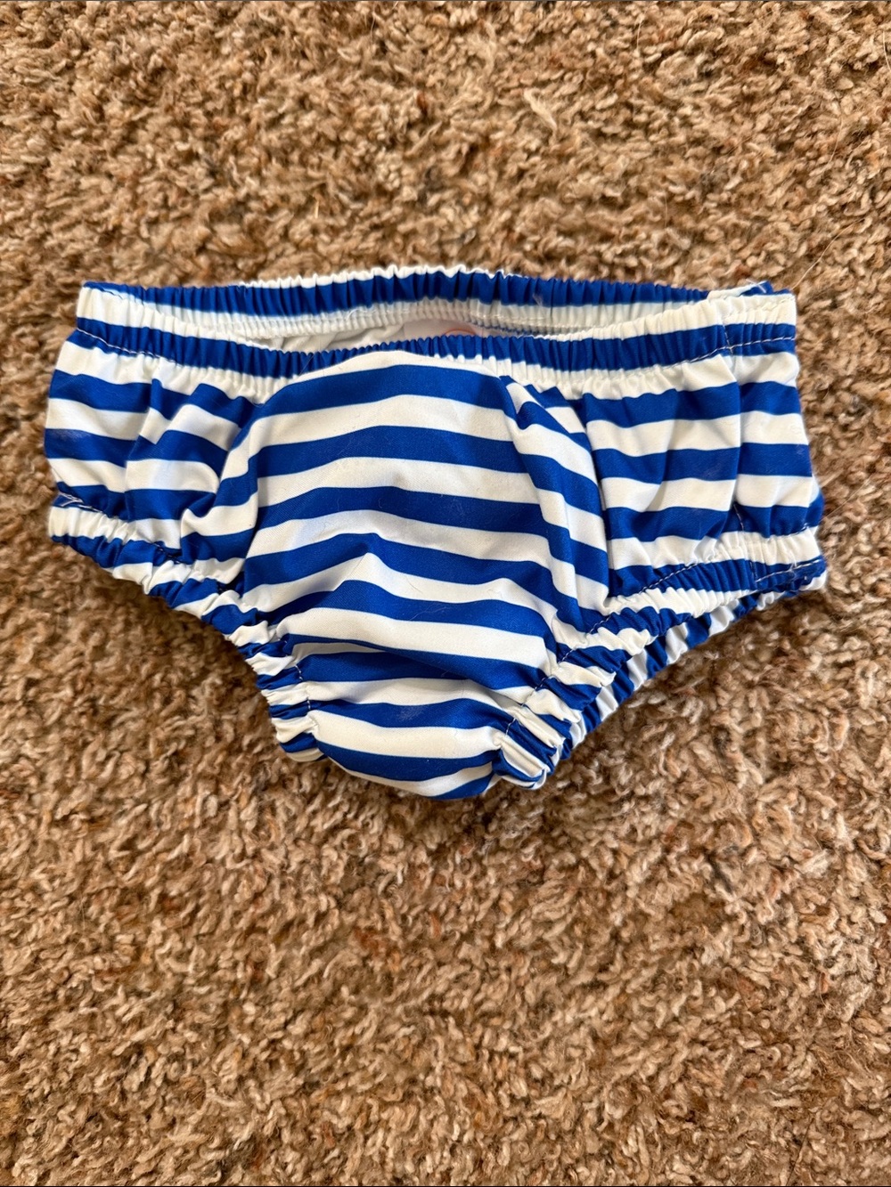 wonder nation Blue & White Striped Baby Swim Diaper Cover